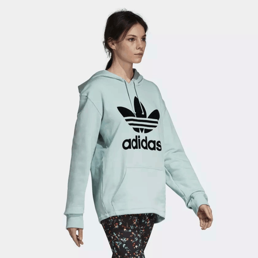 Adidas Original Women Hoodie DH4256 Oversize Green Hoodie