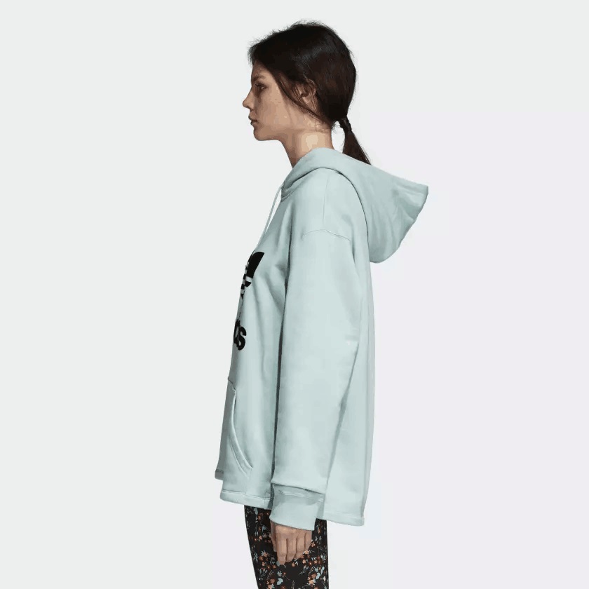 Adidas Original Women Hoodie DH4256 Oversize Green Hoodie