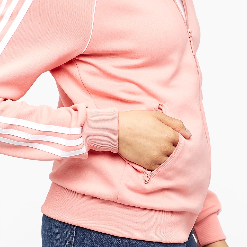 Adidas Original SS Track Top Women Pink DH3162 Superstar Full Zip Jacket