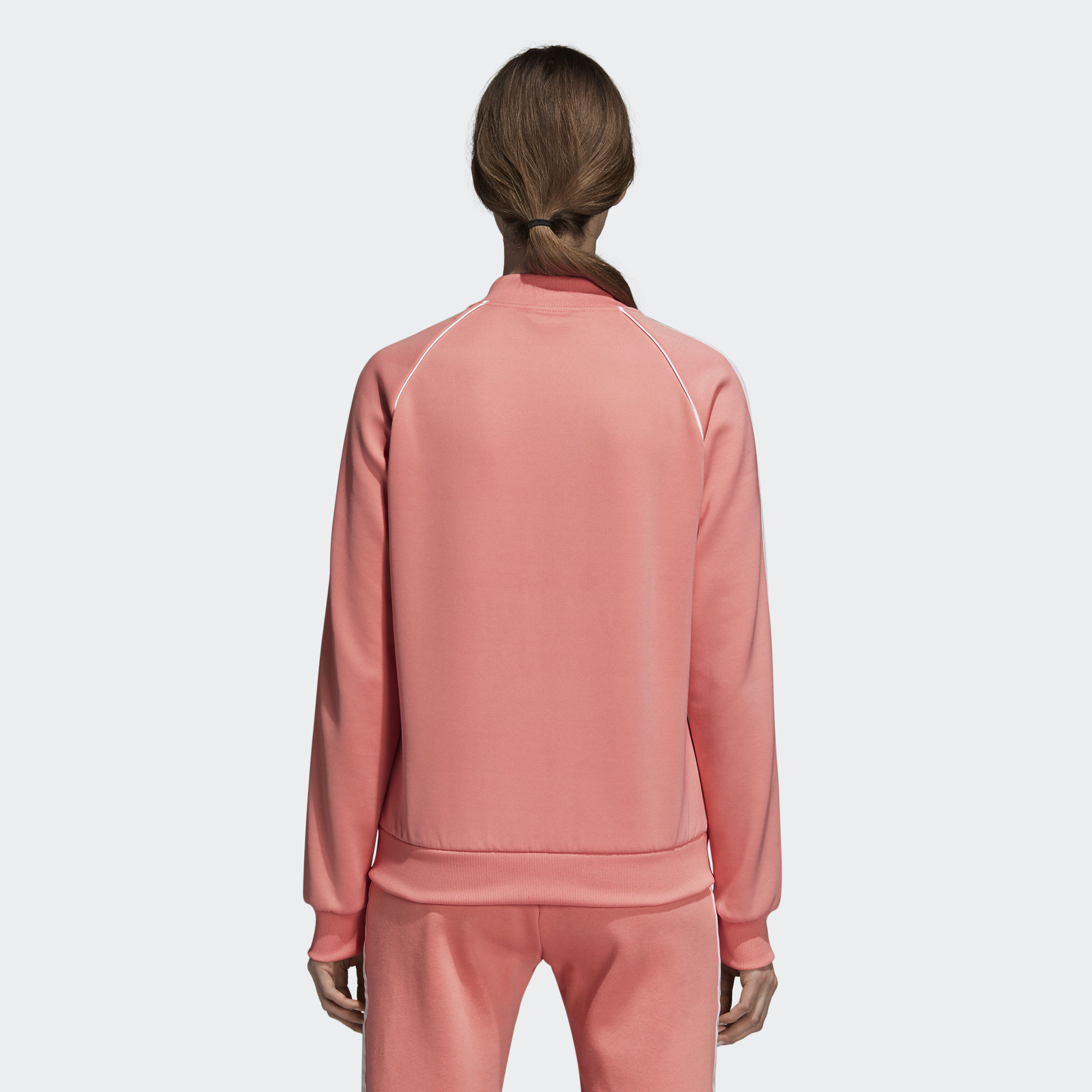 Adidas Original SS Track Top Women Pink DH3162 Superstar Full Zip Jacket