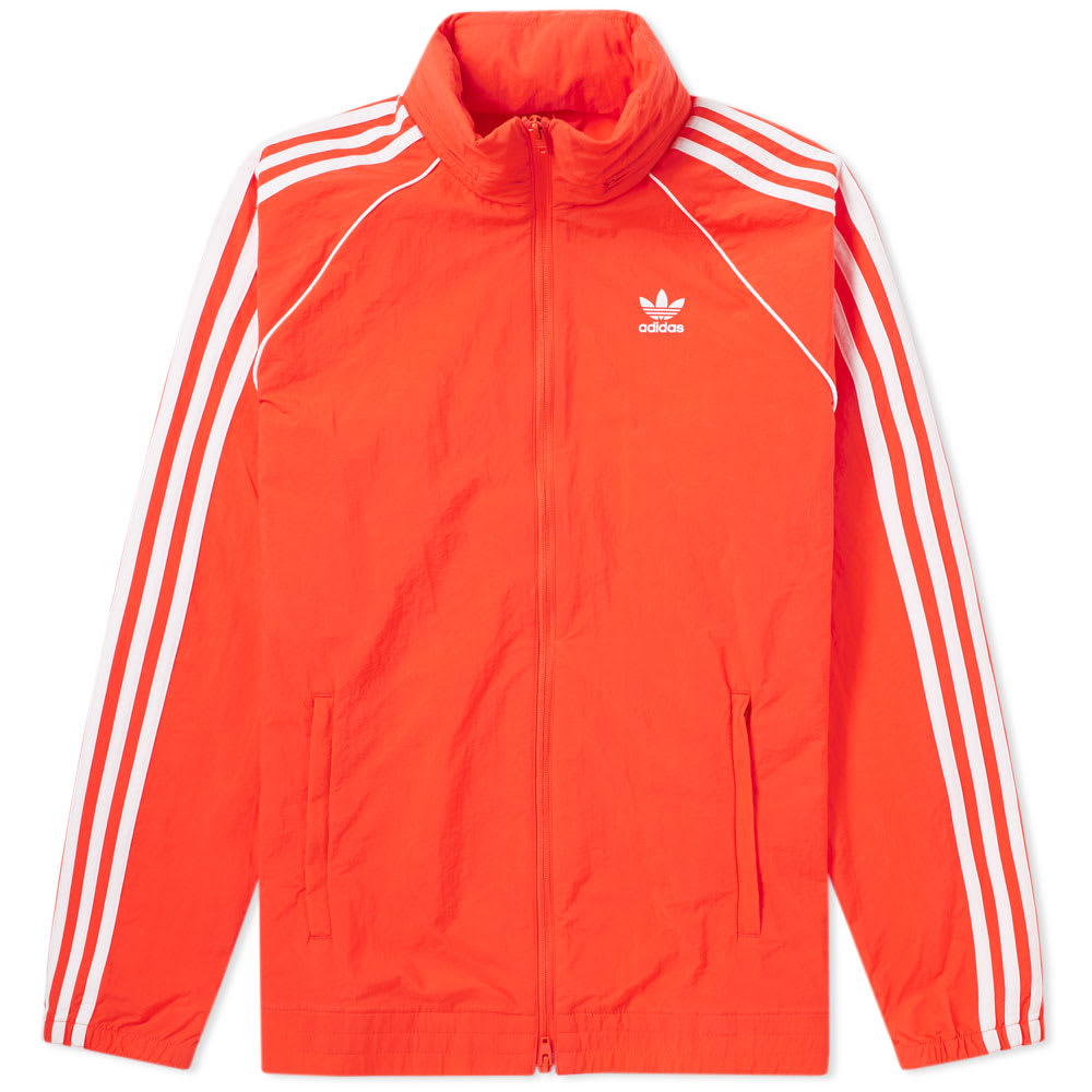 Original Adidas SST Windbreaker Red Track Jacket CW1310 OG Wind Superstar Hoody