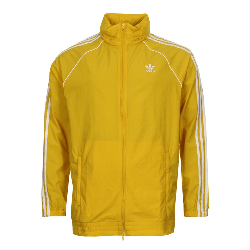 Adidas Original Adicolor SST Superstar Windbreaker Tribe Yellow 3 Stripe CW1312 Jacket/Hoody