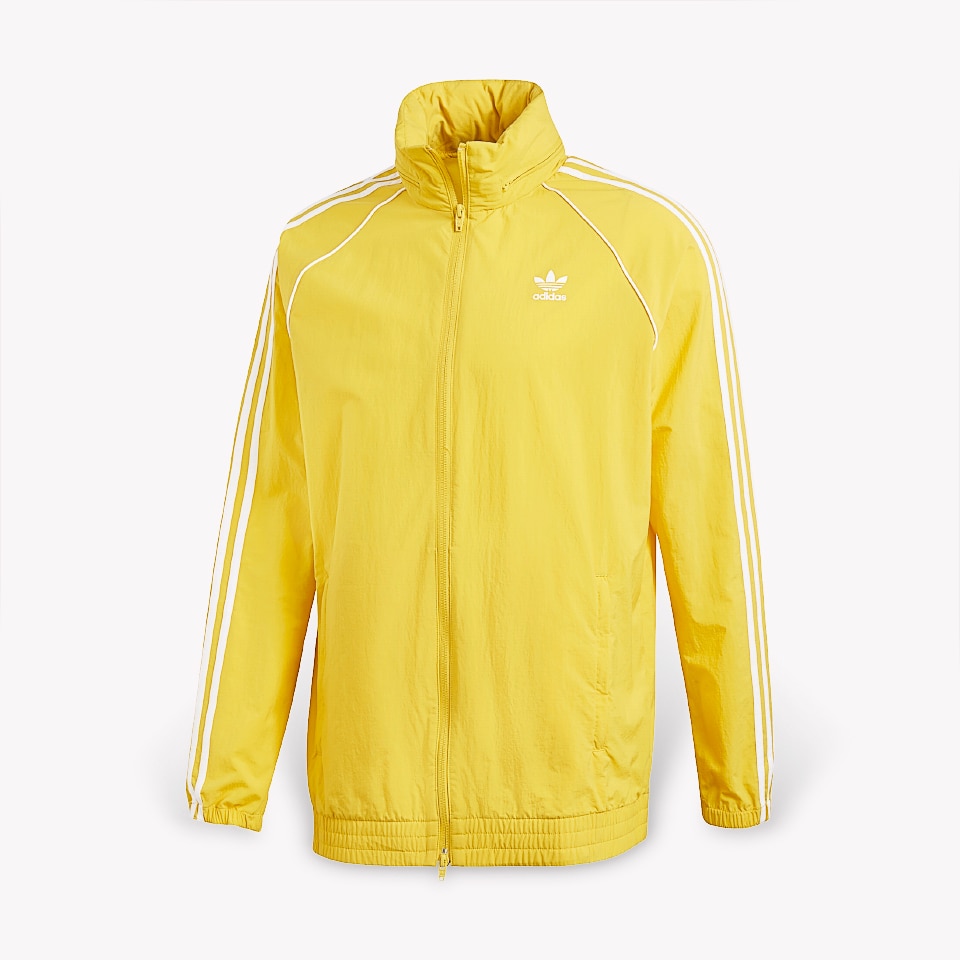 Adidas Original Adicolor SST Superstar Windbreaker Tribe Yellow 3 Stripe CW1312 Jacket/Hoody