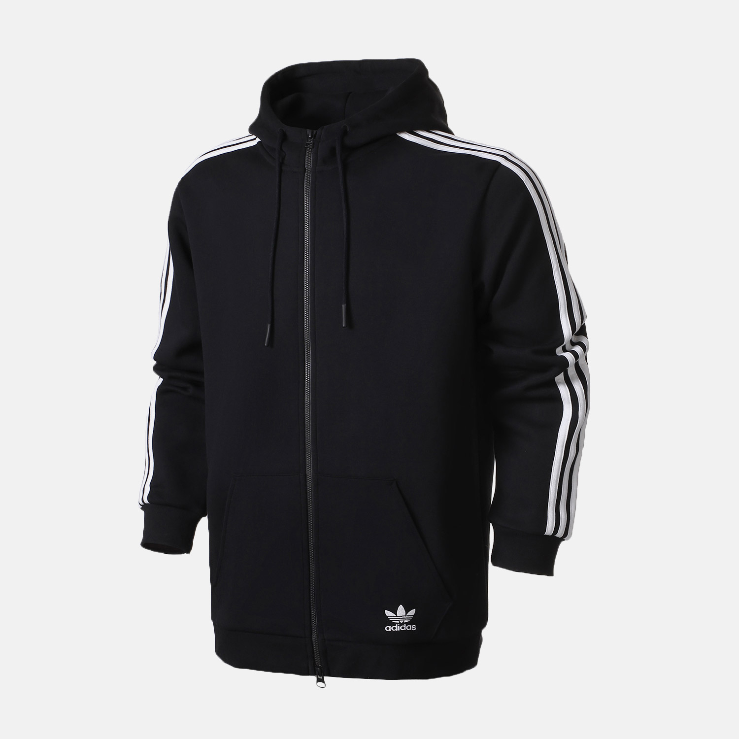Adidas Original Felpe CW5068 Black Curated Hoodie Mens Zipper Jacket