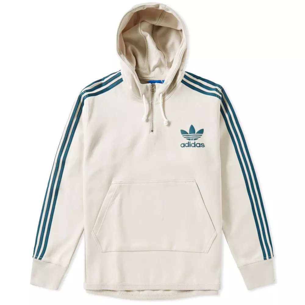 Adidas Originals AC Terry Pullover Hoodie In Beige BK7193 Jacket