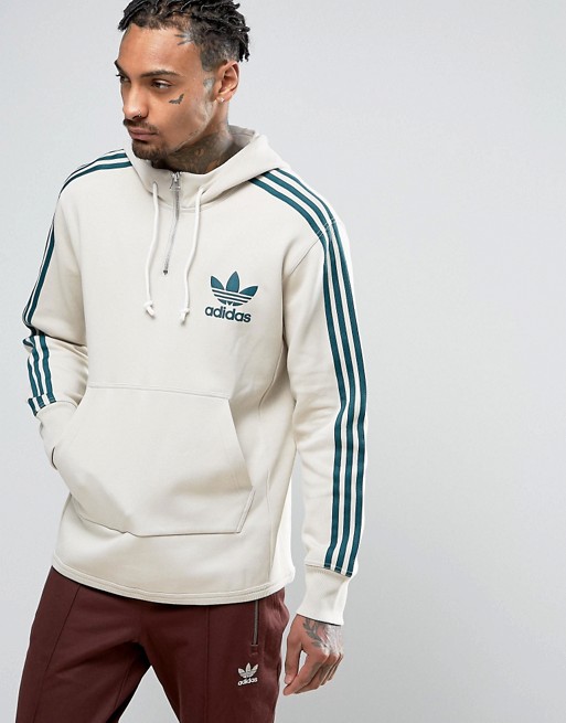 Adidas Originals AC Terry Pullover Hoodie In Beige BK7193 Jacket