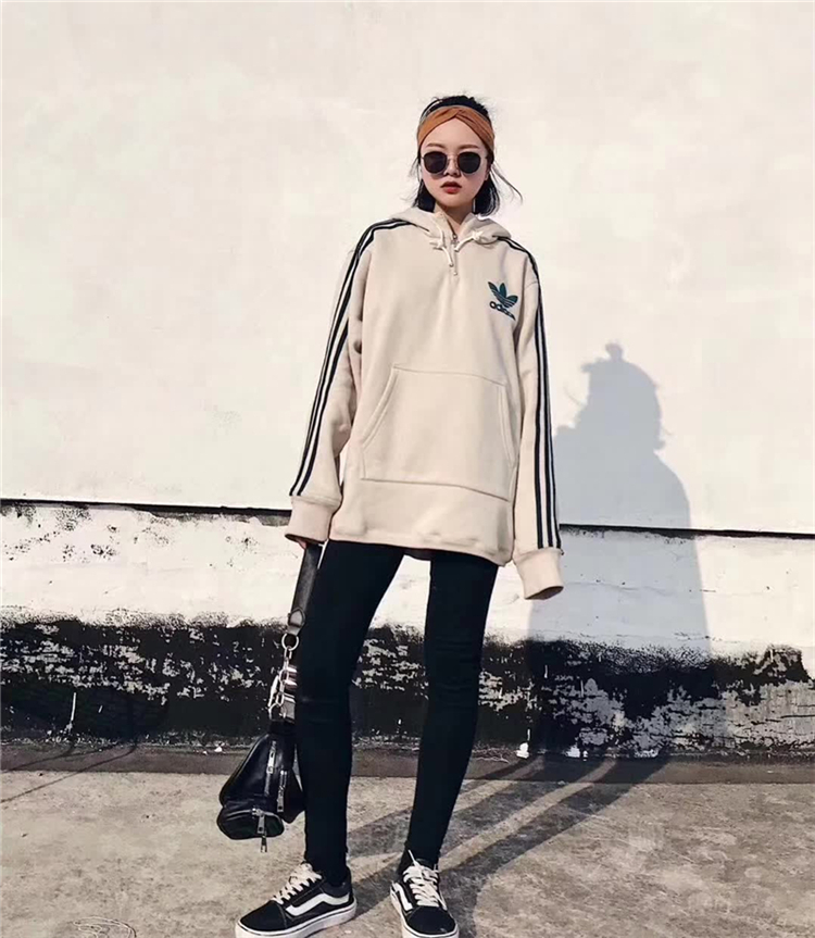 Adidas Originals AC Terry Pullover Hoodie In Beige BK7193 Jacket