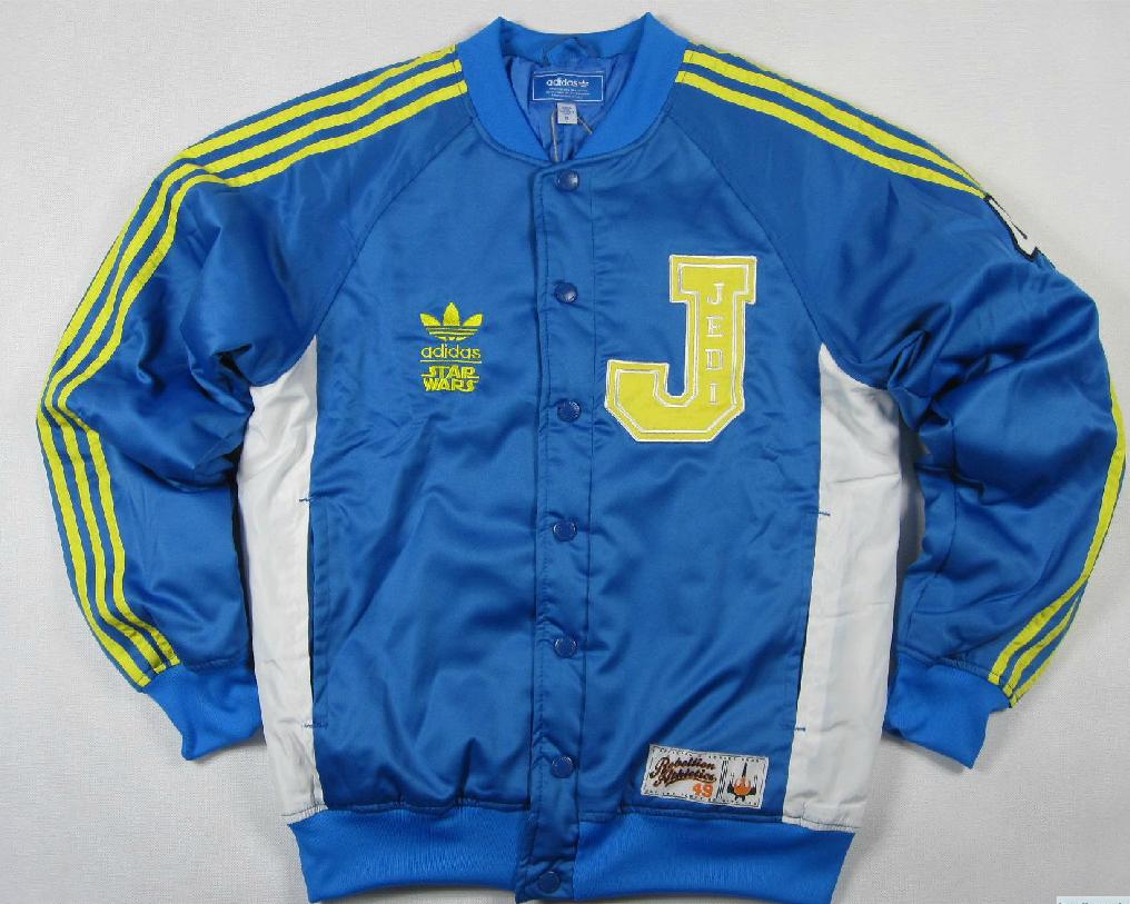 Original Adidas Star Wars Jedi Varsity P01676 Coat THICKEN BLUE JACKET