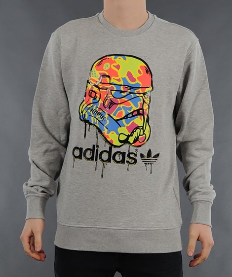 Original Adidas Sweatshirt Star Wars Camo Stormtrooper V33688 Track Top