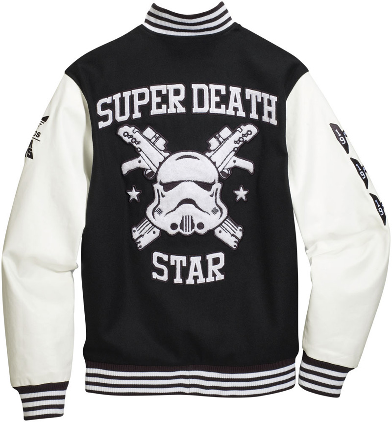 ORIGINAL ADIDAS X STAR WARS DS VARSITY JACKET FALL SUPER DEATH STORMTROOPER ADIDAS P01685 COAT