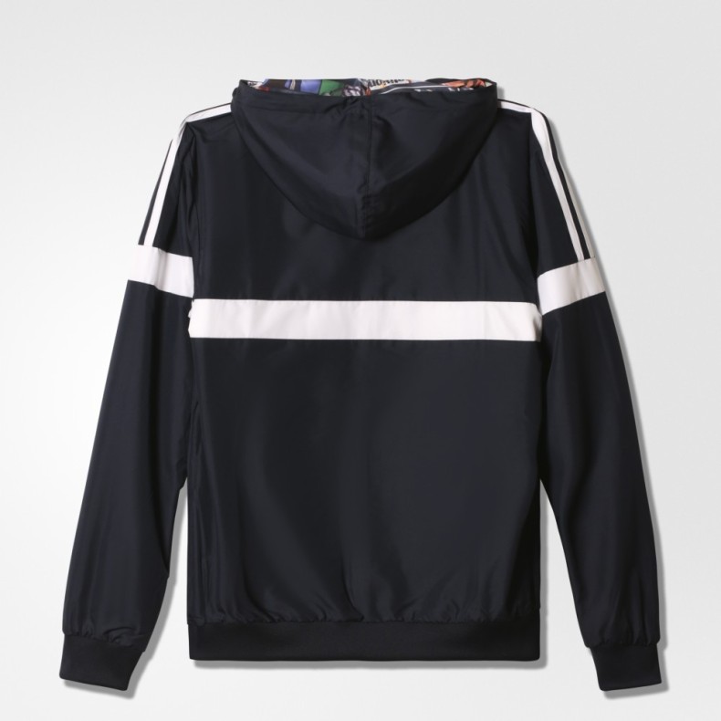 Original Adidas BTS Reversible Windbreaker Jacket AY7773 Multicolour Back To School Hoody