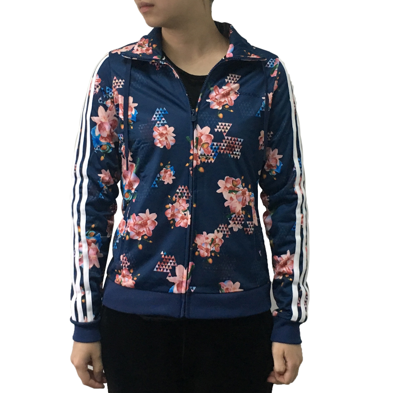 Womens All Over Print Track Top Mysblu/White BK6814 Firebird Track Top Jacket