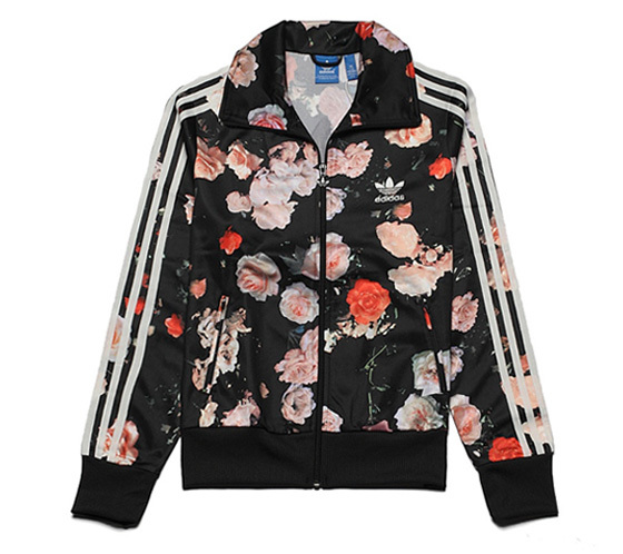Original Adidas Firebird Track Top Roses Flower Print F78292 Women Jacket Few Leftover