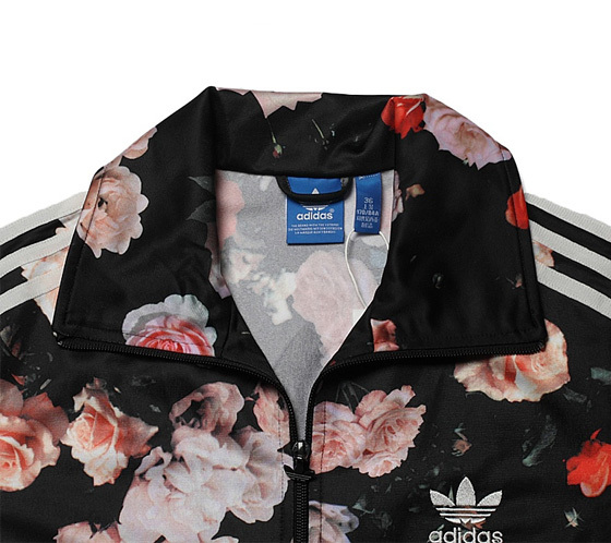 Original Adidas Firebird Track Top Roses Flower Print F78292 Women Jacket Few Leftover