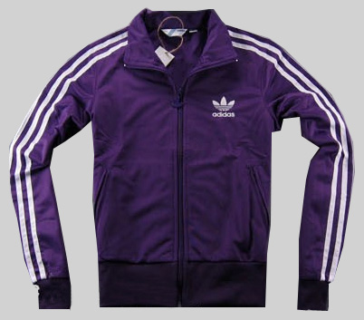 Original Adidas Womens Authentic Sports Track Top Firebird Jacket Purple Trefoil Coat