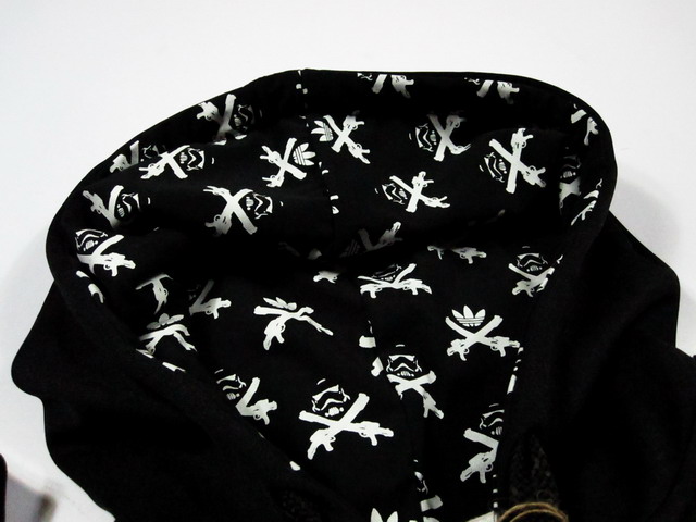 Original Adidas Stormtrooper Hoody Star Wars Flock Track Top Jacket pure Black P99646 Authentic Adidas Hoody 