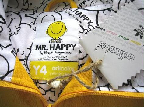 Original Adidas Adicolor Mr Happy Smile Jacket Mr Happy Y4 Jacket Yellow Soccer Track Top Hoody