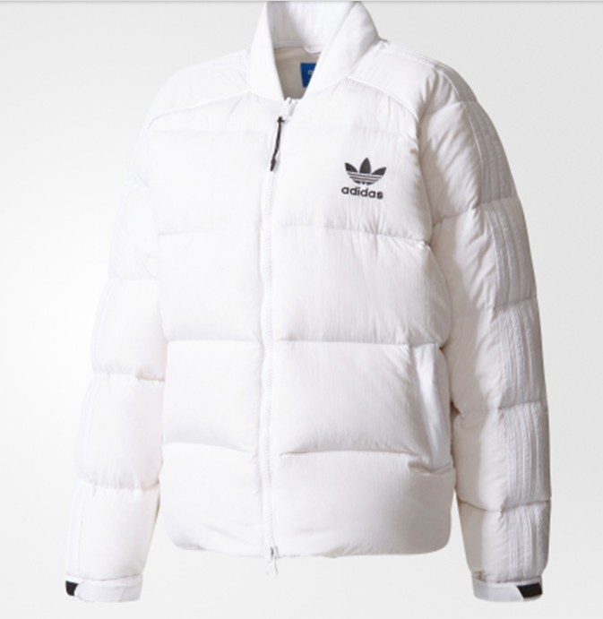 Original Adidas Superstar Womens Down Jacket BS4418 White Jackets Winter Down Coat