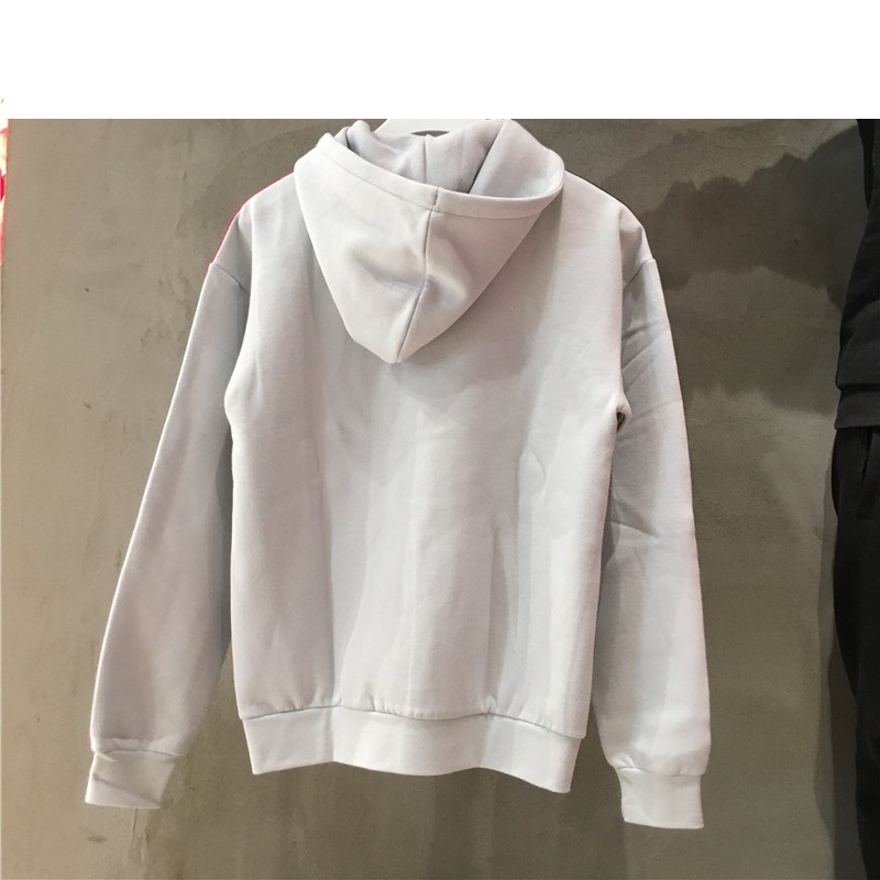 Adidas 3-Stripes Hoodie Clear Grey Sportive Sweatshirt EC3673 Hoody