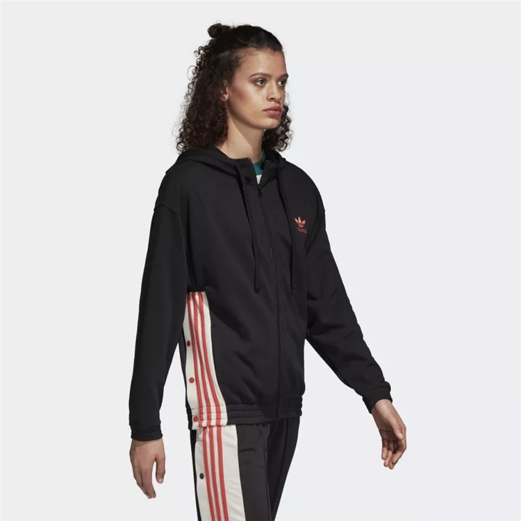 Adidas Original Womens Adibreak Hoodie Black DH4665 Zip Damen Hoodie