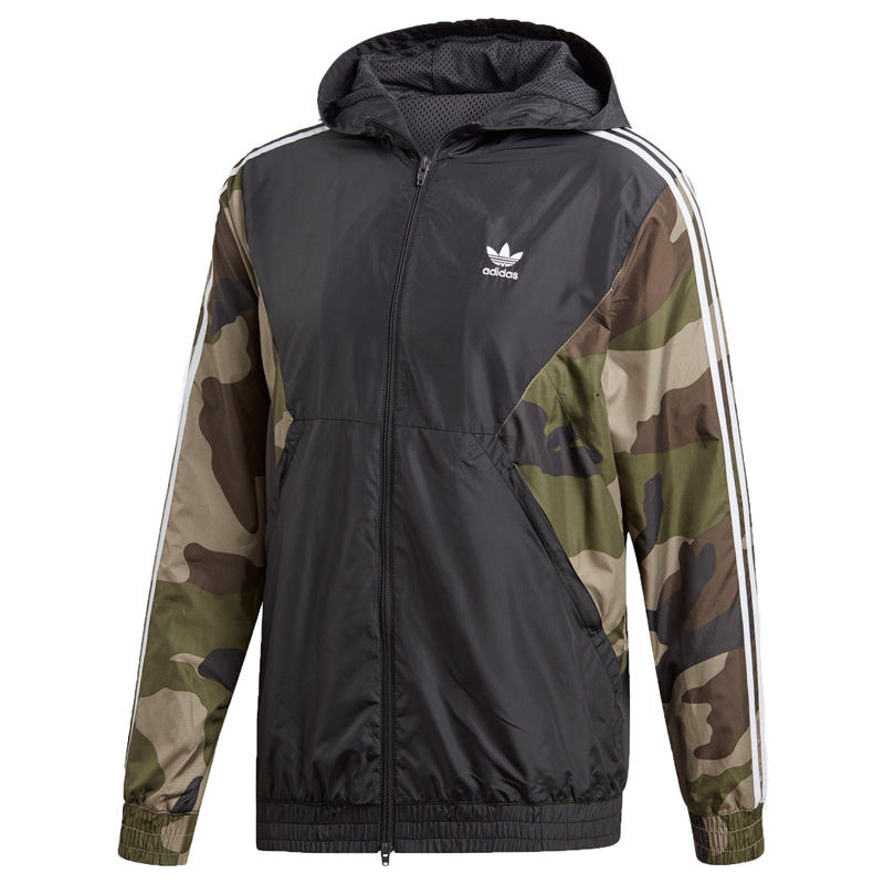 Original Adidas Mens Camouflage Windbreaker DV2049 Hoody