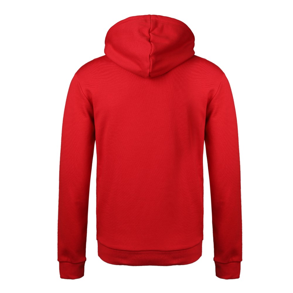 Adidas Original Mens Trefoil Red Hoodie DX3614 Popover Power Red Pullover Hoody