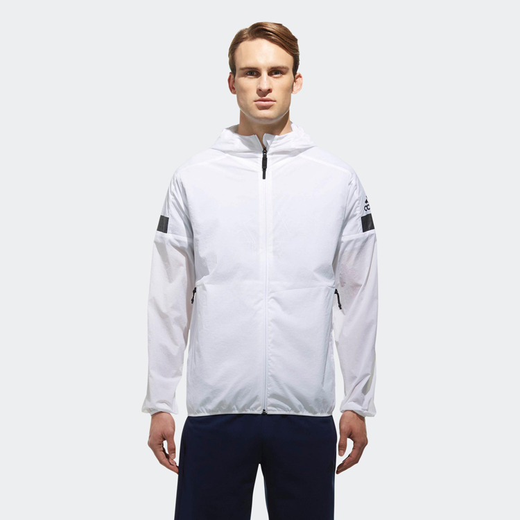 Originial Adidas WB ID Venti Mens Jacket CV8784 Windbreak White Hoody