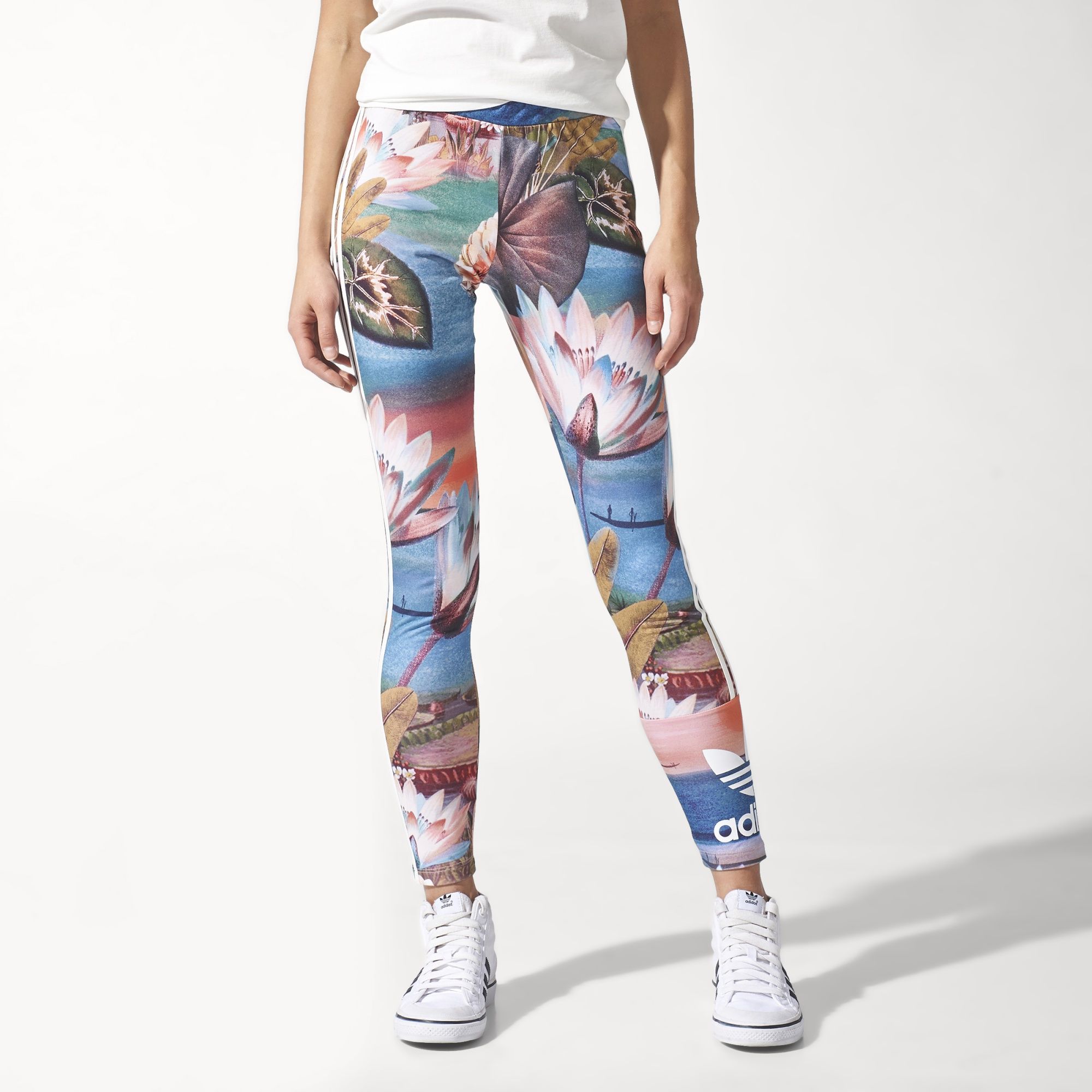 Adidas Originals Womens Farm Curso 3 Stripes Pants S19337 Leggings Curso D'Agua Lotus Legging
