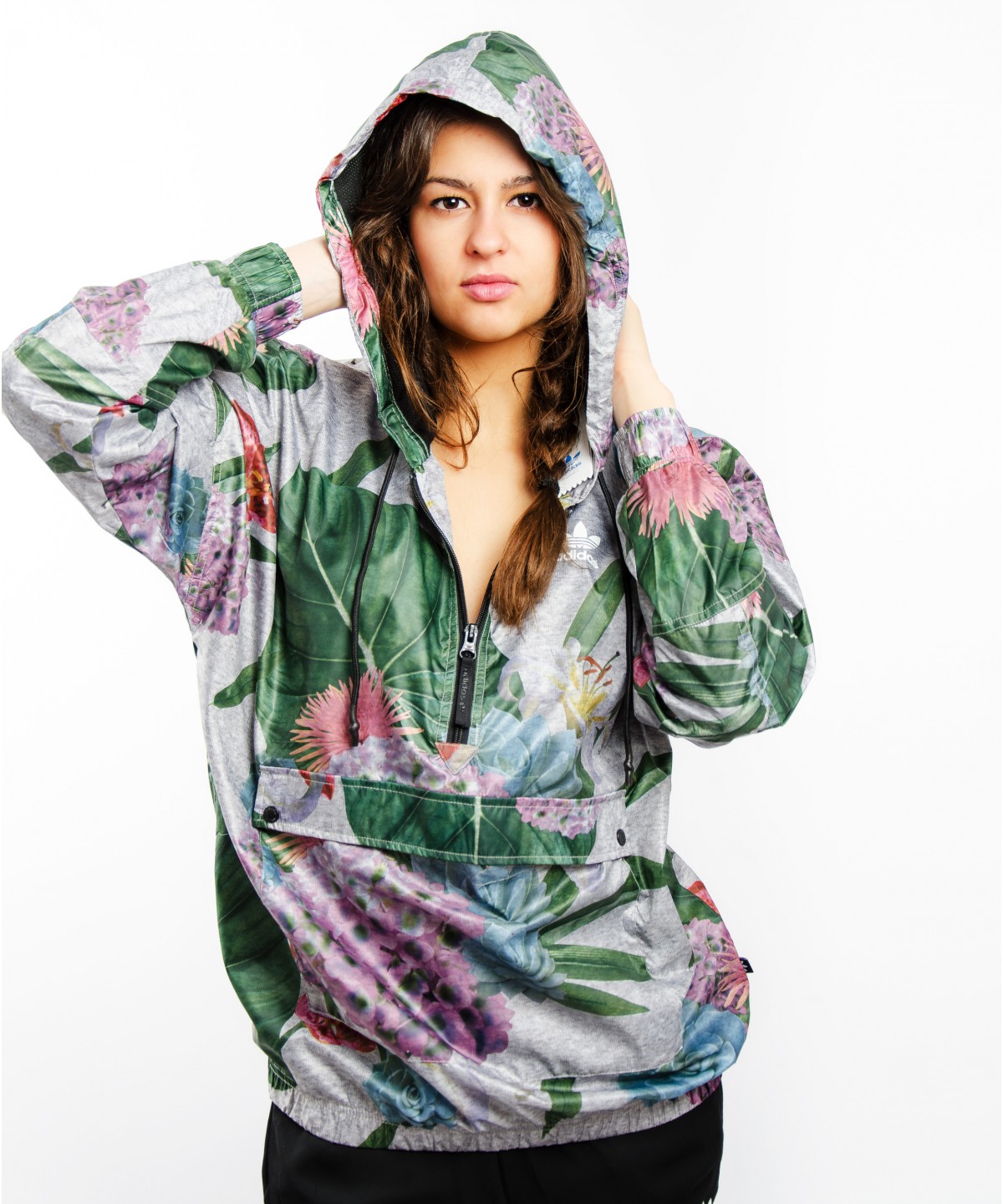 ADIDAS ORIGINALS WOMEN TRAINING FLORAL JACKET AJ8875 BRAND NEW WITH ORIGINAL TAG