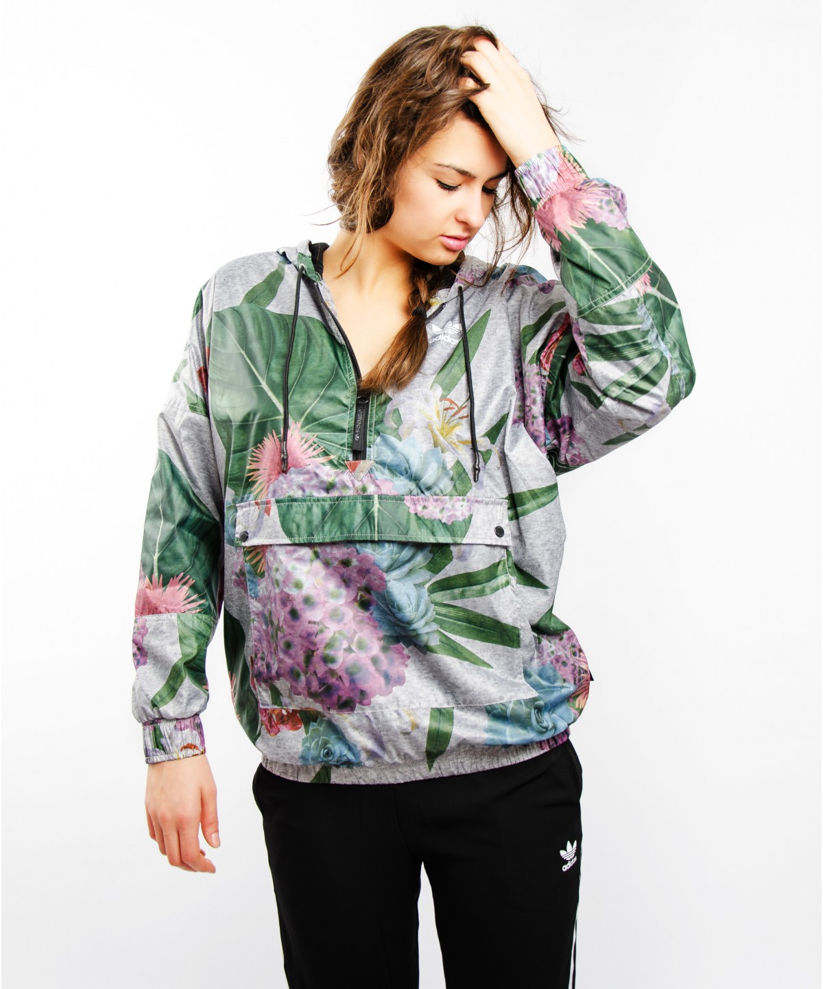 ADIDAS ORIGINALS WOMEN TRAINING FLORAL JACKET AJ8875 BRAND NEW WITH ORIGINAL TAG