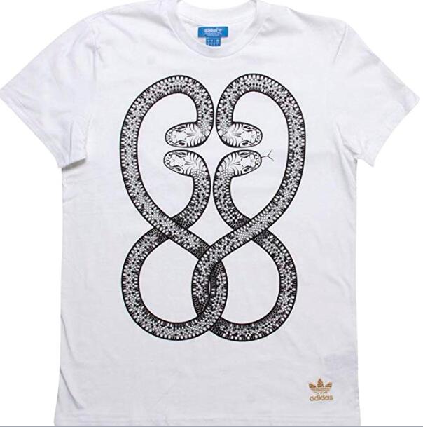 Adidas Chinese New Year Snake T-Shirt Z57635 White Summer Tees