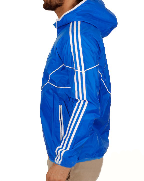 Adidas Original Herren Regen Jacket X52184 Windbreaker Zip Hoody