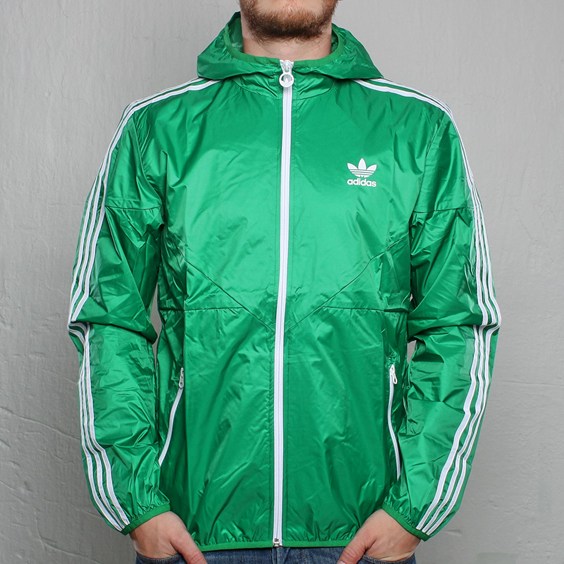 Adidas Mens Herren Windbreaker Colorado Green O57641 Hoody
