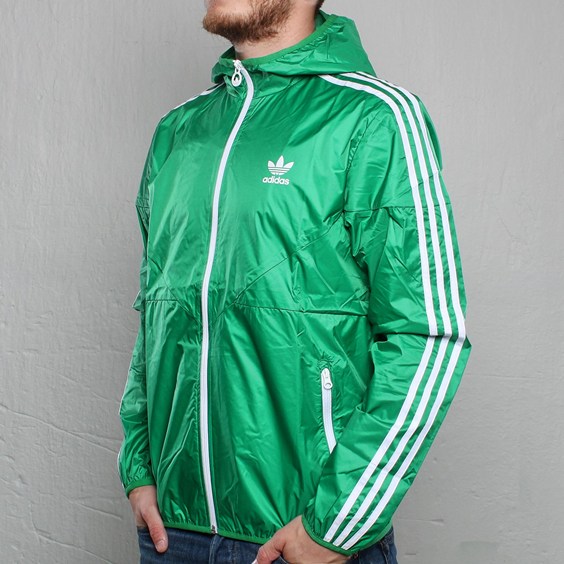 Adidas Mens Herren Windbreaker Colorado Green O57641 Hoody