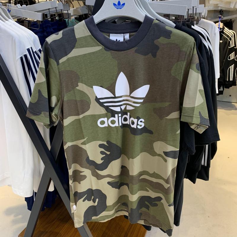 Adidas Camouflage Trefoil Tees DV2067 Camo SS Tees