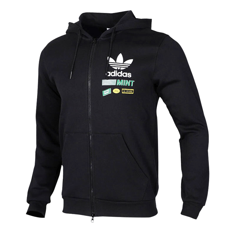 Original Adidas Mens Bodega FZ Hoody FP7701 Zip Black Hoodie