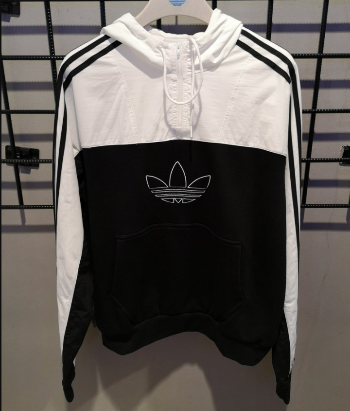 Adidas Original Mixed Hoodie Tracksuit ED6239 Sweatershirt With Pants ED6255 Black Jogger Pants Grey ED6258 Grey Pants