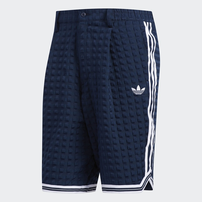 Original Adidas Mens Banyan Checkers Shorts DV3111 White Shorts  DV3112 Navy Summer Pants C