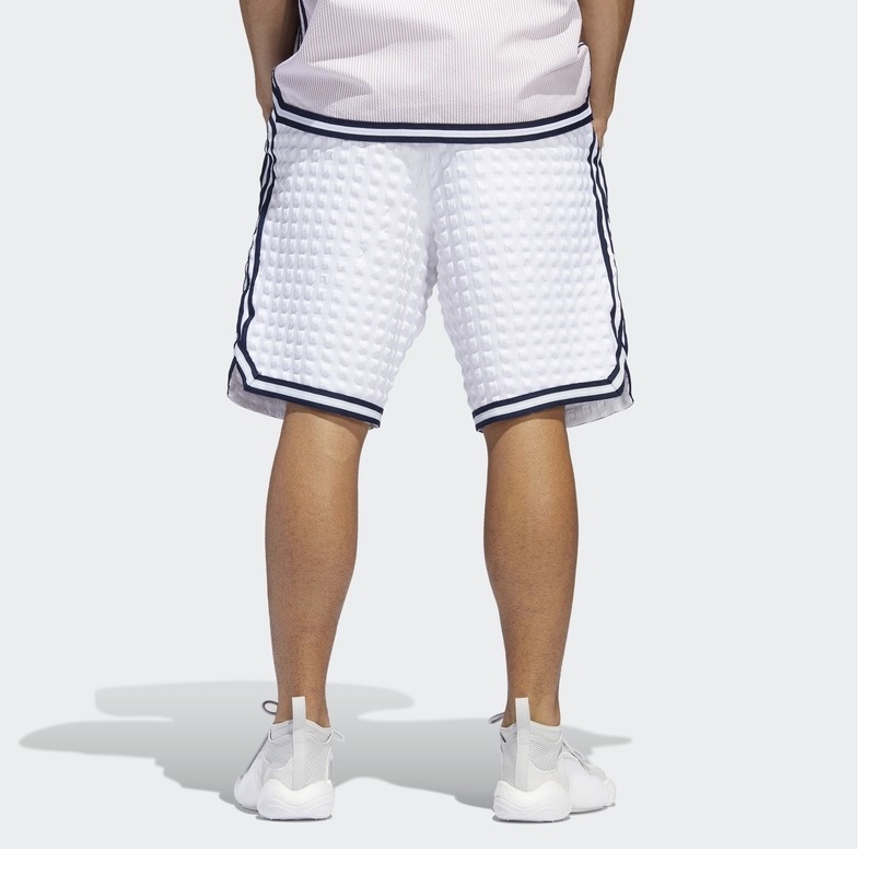Original Adidas Mens Banyan Checkers Shorts DV3111 White Shorts  DV3112 Navy Summer Pants C