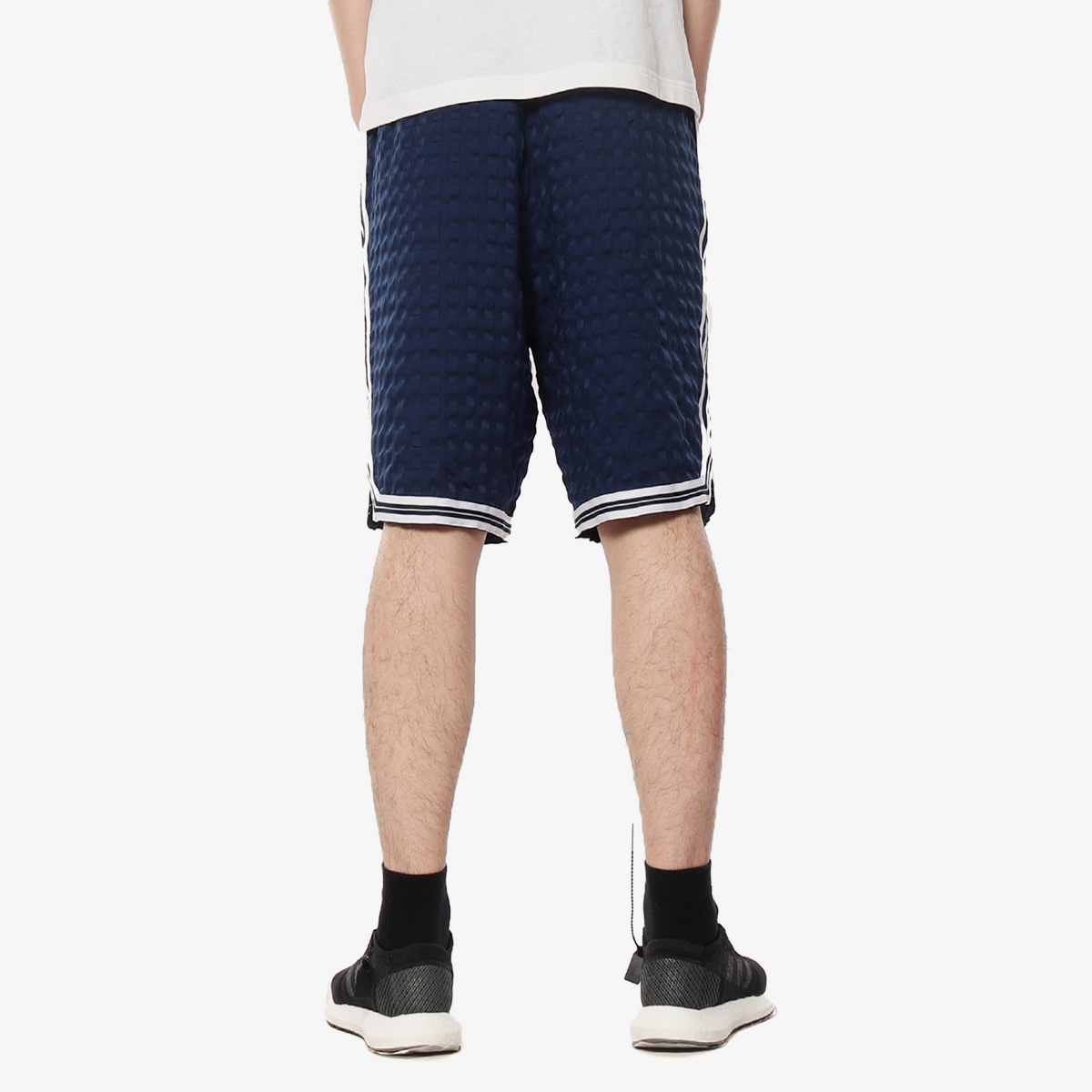 Original Adidas Mens Banyan Checkers Shorts DV3111 White Shorts  DV3112 Navy Summer Pants C
