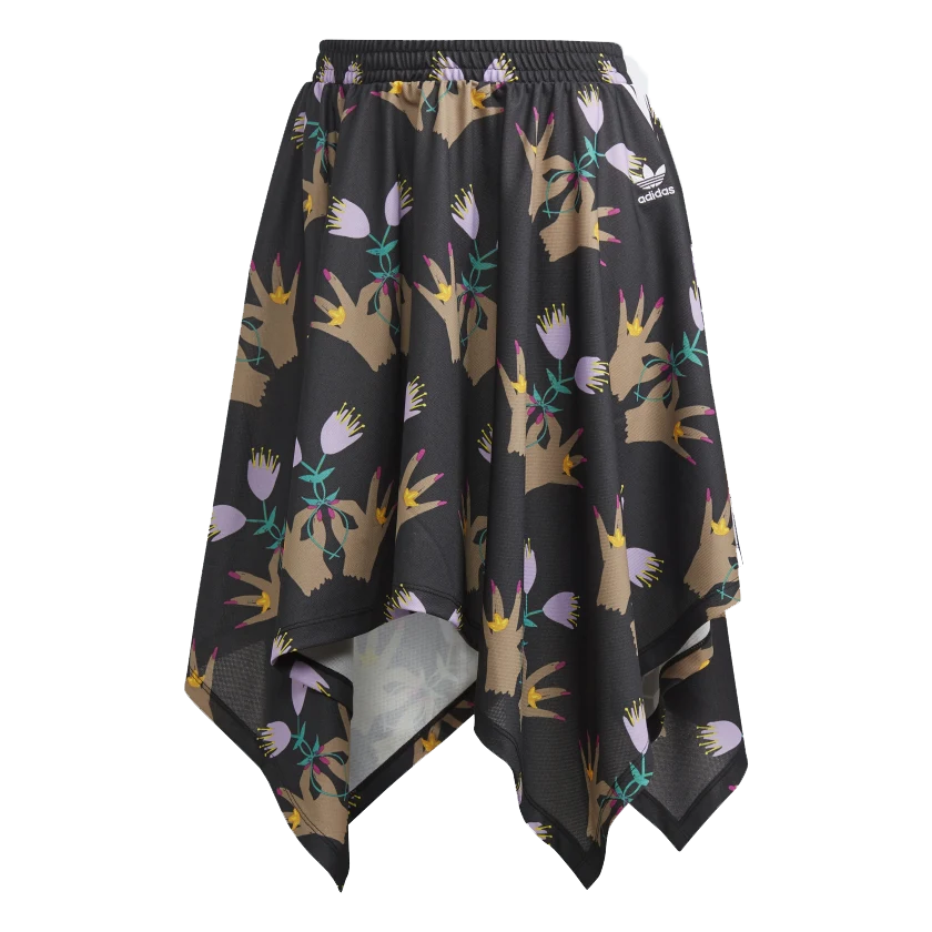 Original Adidas Womens Allover Print Skirt FL4055 Multicolor AOP Skirt C