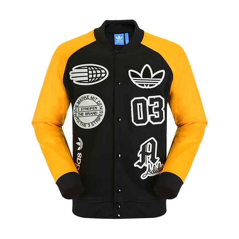 Adidas Logo Truck Top Stadium Jacket S27485 Yellow Jacket