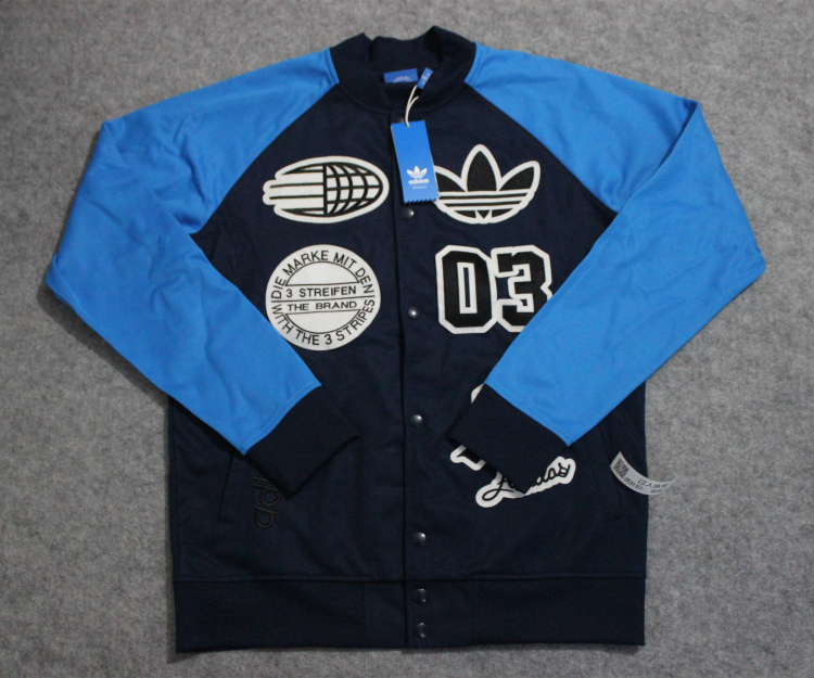 Adidas Logo Truck Top Stadium Jacket S27486 Blue Jacket