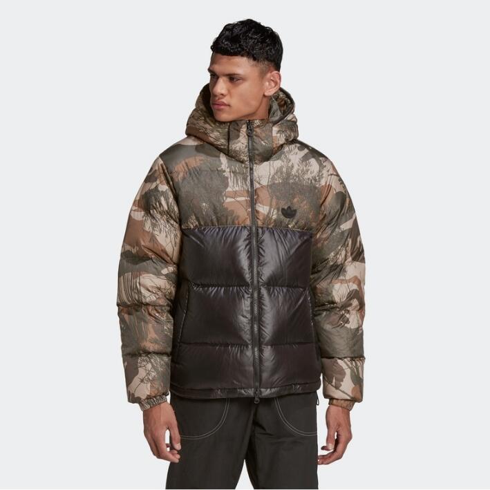 Adidas Original Down Regen Camo Coat GH1486 Reversible Winter Down Jacket