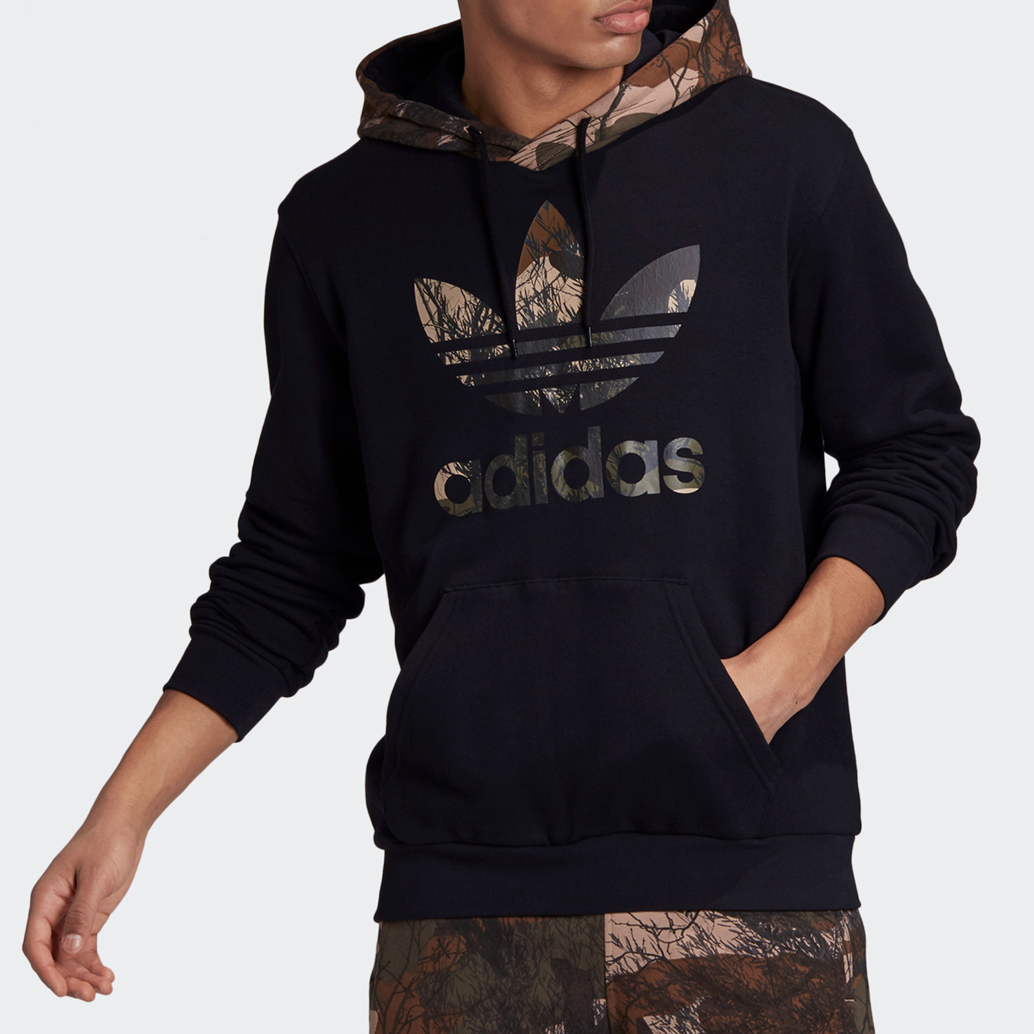 Original Adidas Camo Hoodie GD5956 Sweater Camo Block Full Set GD5948 Pants