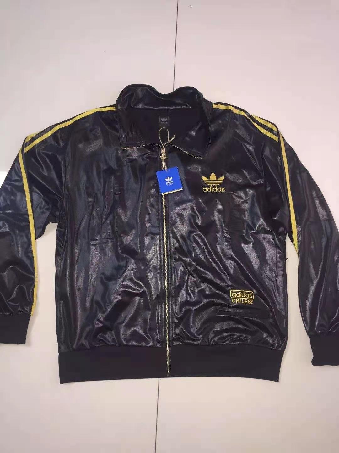 Adidas Chile 62 Rare Tracksuit Jacket Wetlook Shiny Black/Gold Suit