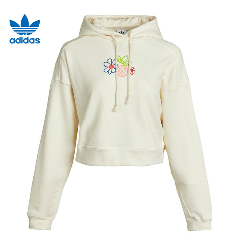 Adidas Original Adicolor Essentials Hoodie GP3495 Organic Cotton Cropped Hoody