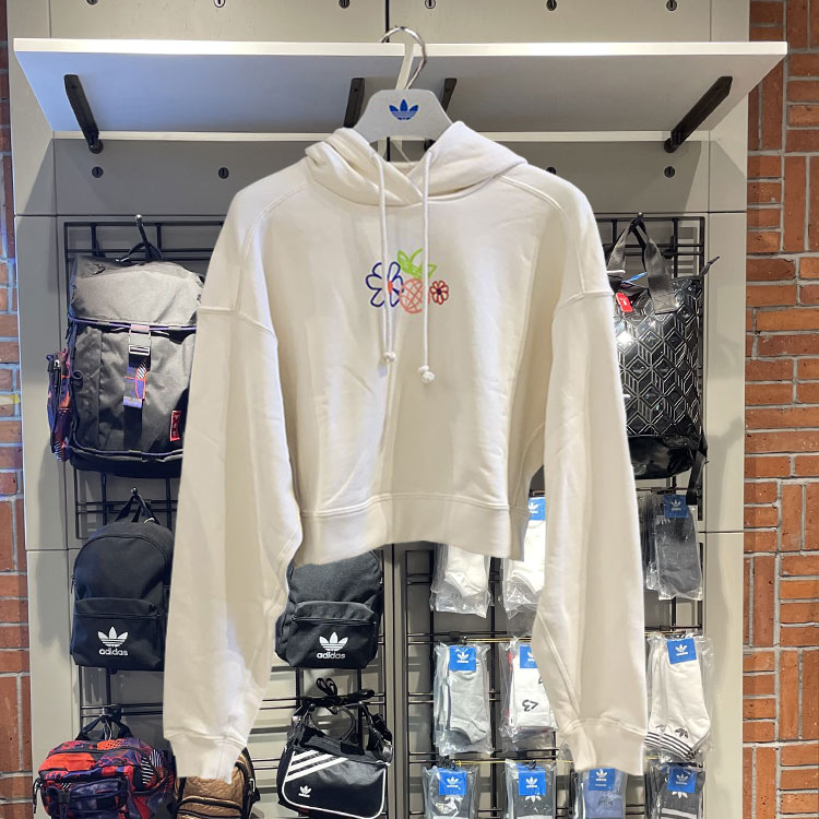 Adidas Original Adicolor Essentials Hoodie GP3495 Organic Cotton Cropped Hoody