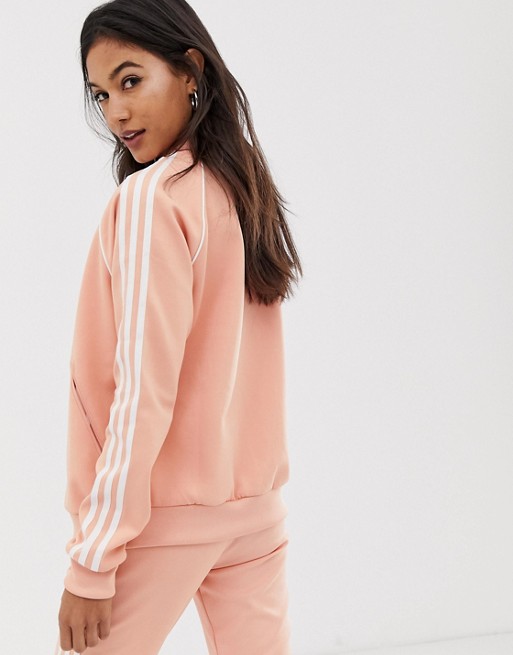 Adidas Original Womens Pink Jacket DV2635 SST Dust Track Jacket