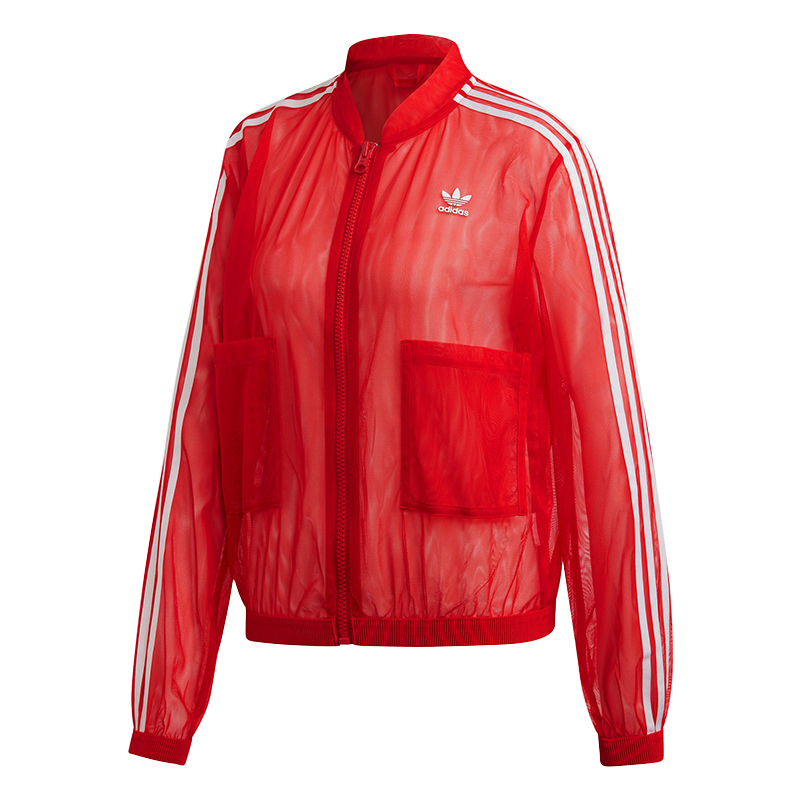 Original Adidas Track Jacket DW3890 Sheer Red Track Top Jacket